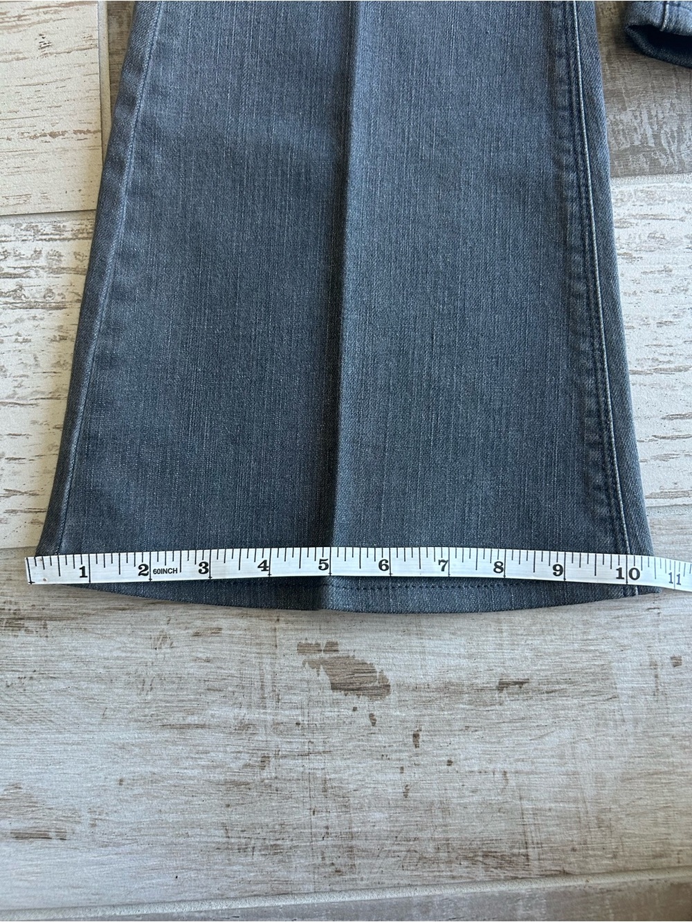Burberry Windsor Flare Jeans Size 28 Gray NWT Designer Denim Y2K - Picture 14 of 14